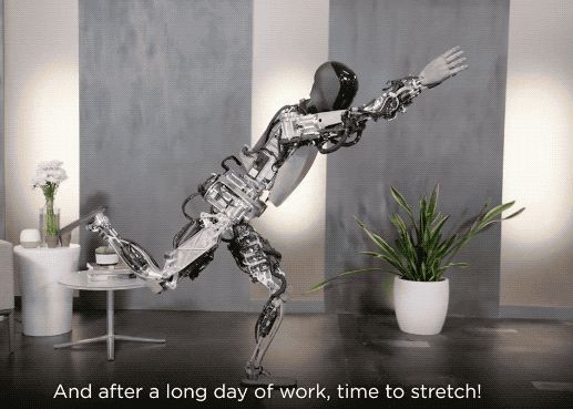 特斯拉人形机器人再进化：能做瑜伽(图1)